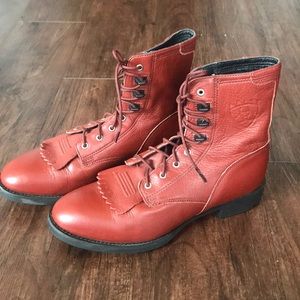 ARIAT Heritage Lacer Boot, Red, Size 6.5